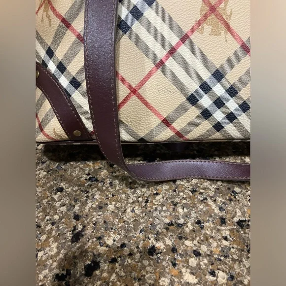 Burberry Haymarket Check Studded Tote - Picture 14 of 16